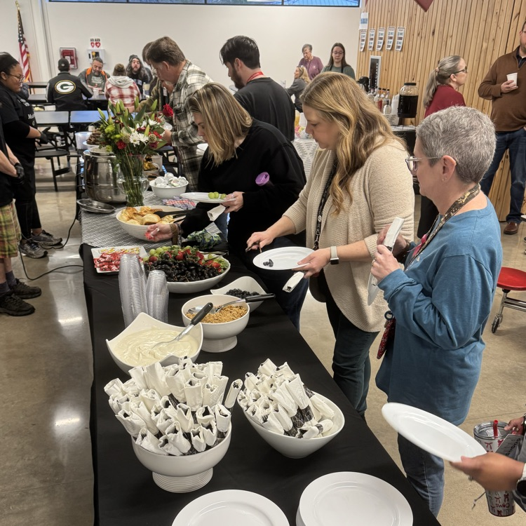 teacher at a breakfast 