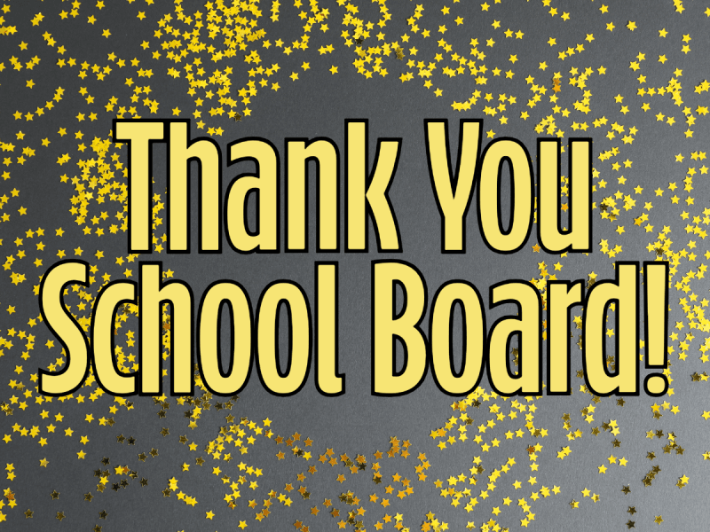 thank you school board