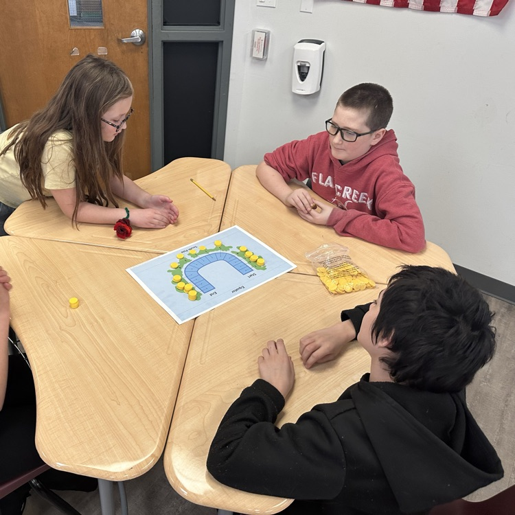 students playing game