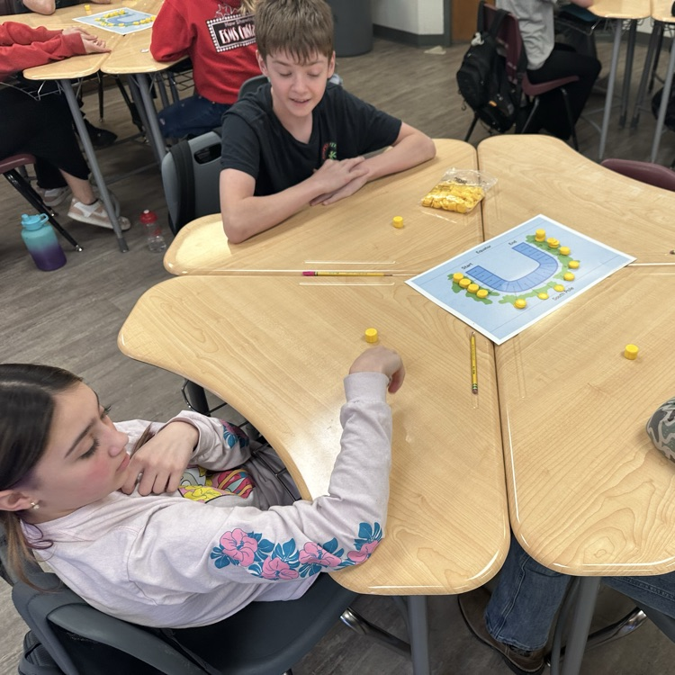 students playing game