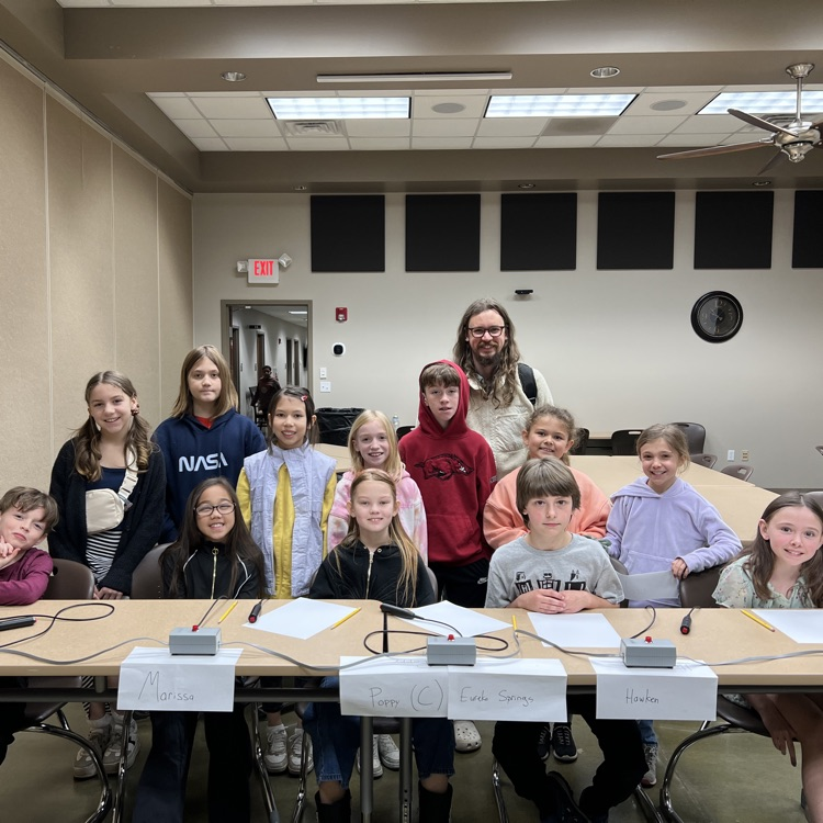 students in a group posing