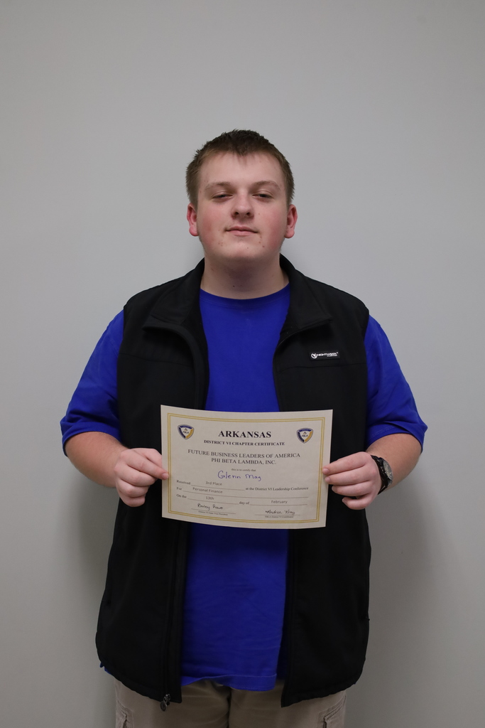Glenn May, ESHS FBLA Junior Personal Finance
