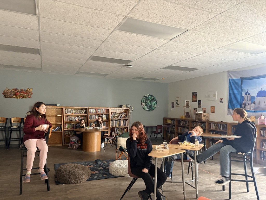 students in a book club