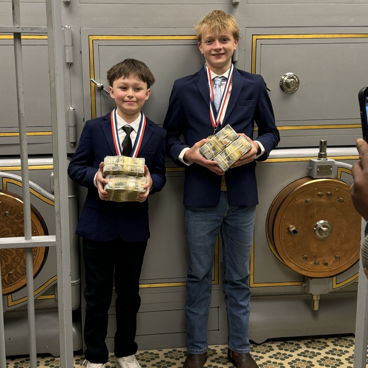 students receiving awards at the state capitol
