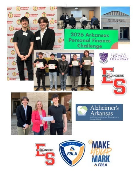 Kenner Leavell, ESHS FBLA Senior and Eva "Vi" Petty, ESHS FBLA Sophomore