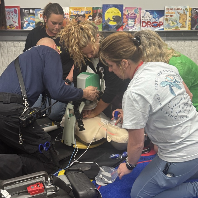 group completing AED requirement 