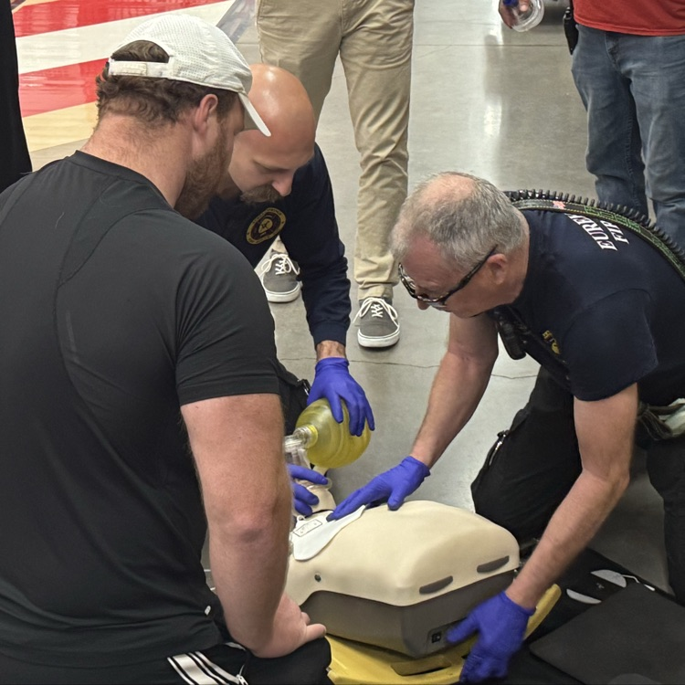 group completing AED requirement 