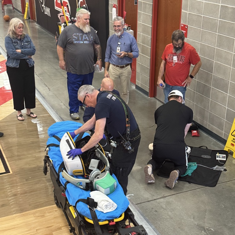 group completing AED requirement 