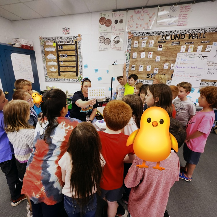 teacher with children