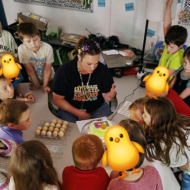 teacher with children