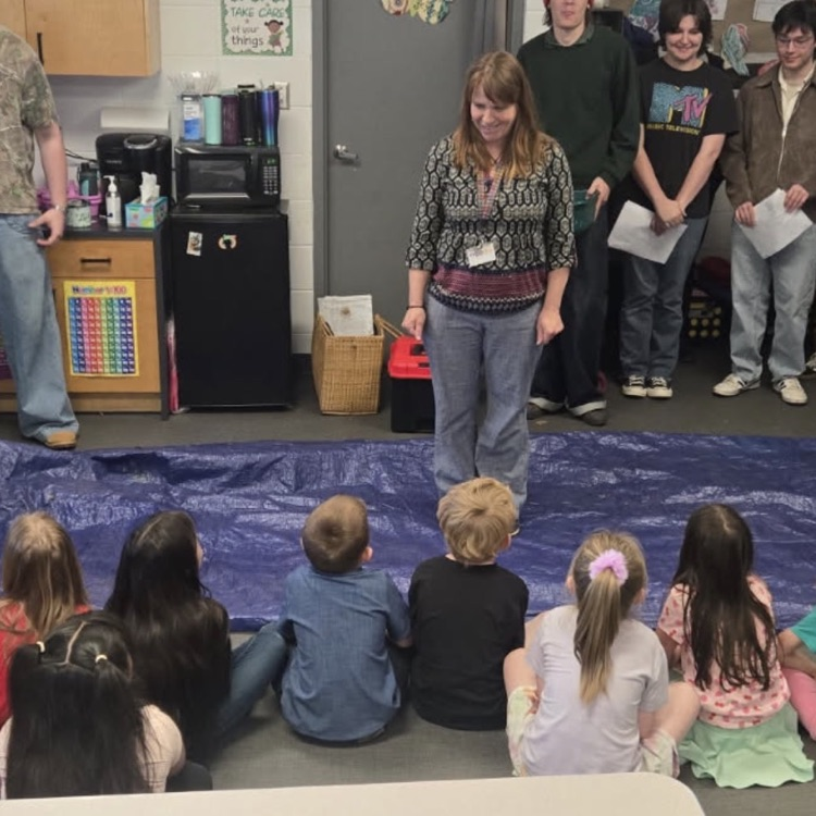 students learning in school