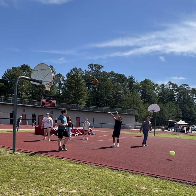 high school kids playing outside
