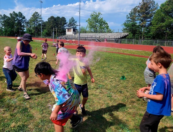 kids playing at fun and field day