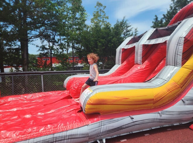 kids playing at fun and field day