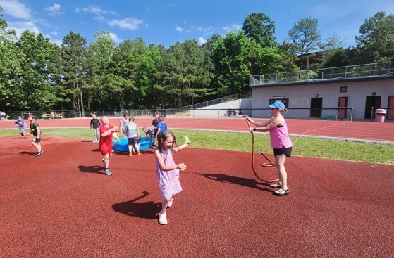 kids playing at fun and field day