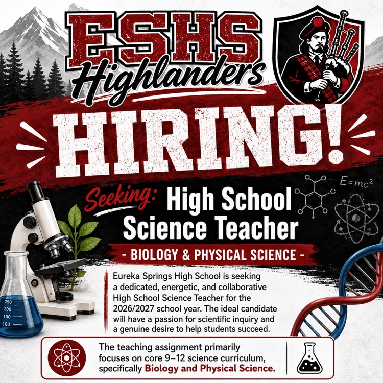 hiring science teacher poster