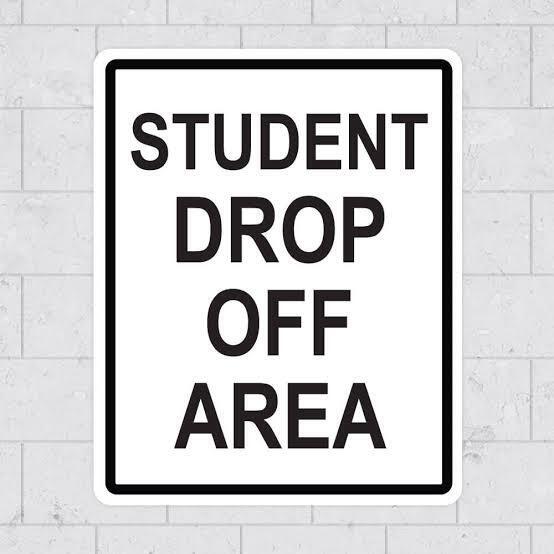 student drop off area
