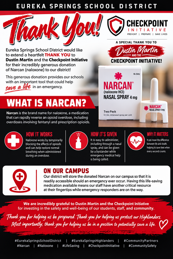 Narcan donation appreciation