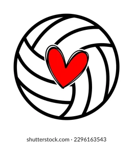volleyball heart