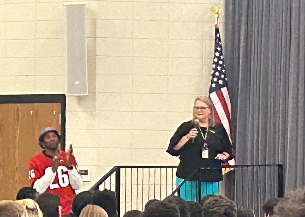 Malcolm Mitchell visits CMS