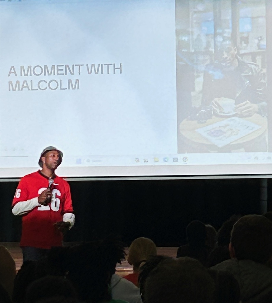 Malcolm Mitchell visits CMS