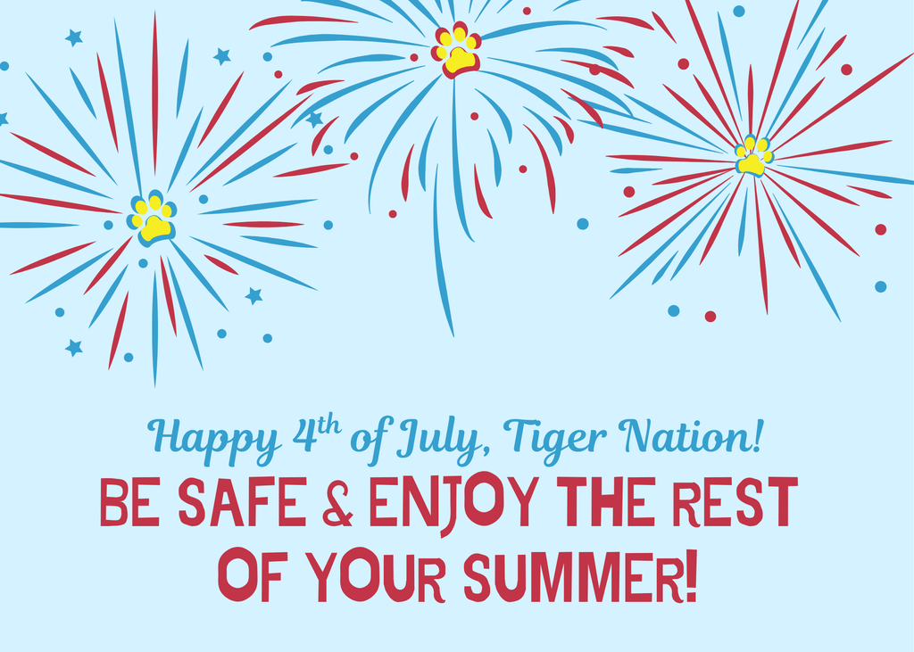 ✨💛🖤💛✨We wish all of our Tigers a sparkling and sensational 4th of July! ✨ 💛🖤💛✨ ✨✨✨May your day be filled with family, friends, and unforgettable moments!✨✨✨