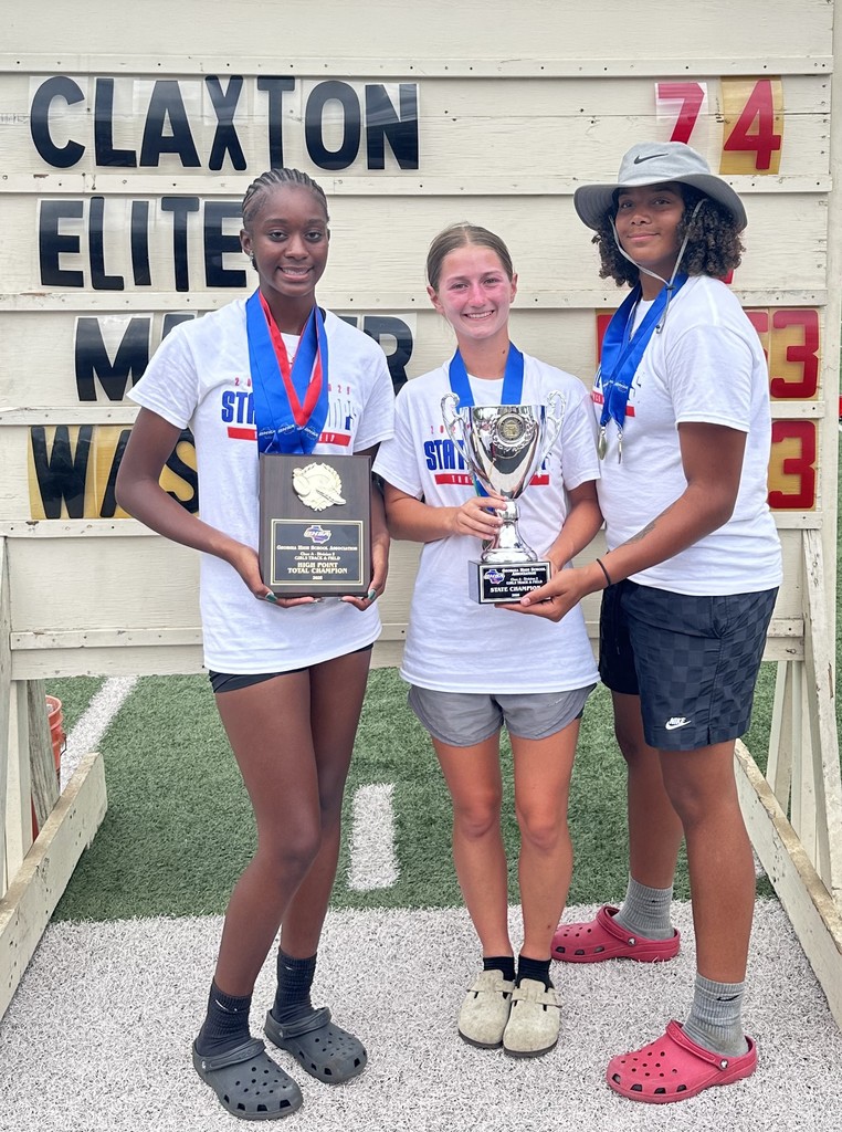 🏅 CLAXTON ON THE NATIONAL STAGE! 🐅 Let’s show up and show OUT for our State Champion Track Athletes as they compete this week in the JUNIOR OLYMPICS at Savannah State University! 🎉🔥  💪 Jayda Jordan – BACK-TO-BACK Discus State Champ & Shot Put State Champ 📍 Competing in Shot Put: TODAY (July 23, 2025) @ 2 PM 📍 Discus: TOMORROW (July 24, 2025) @ 1 PM ➡️ Claxton High School Senior, Class of 2026  🌟 Hannah Hendrix – Pole Vault State Champion 📍 Competing in Pole Vault: TOMORROW (July 24, 2025) @ 1:30 PM ➡️ Claxton High School Senior, Class of 2026  🏃‍♀️ Trinity Lavant – Long Jump & Triple Jump State Champion 📍 Long Jump: THURSDAY (July 24, 2025) @ 8 AM 📍 Triple Jump: FRIDAY (July 25, 2025) @ 8 AM ➡️ Recent Claxton Graduate, Class of 2025  Come out to Savannah State University and cheer on these elite athletes as they represent Claxton on a national level! Let’s flood the stands with Tiger Pride and let them know we’re behind them every step, vault, and throw of the way! 💛🖤 #ClaxtonStrong #JuniorOlympics #TigerPride #StateChamps #TrackElite #SupportOurAthletes