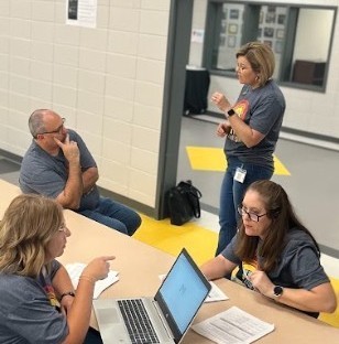 Staff prepping for assistance