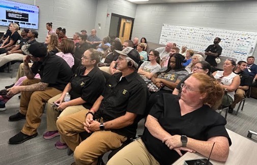Group of SNP, Bus, and Custodial Staff at Training Session