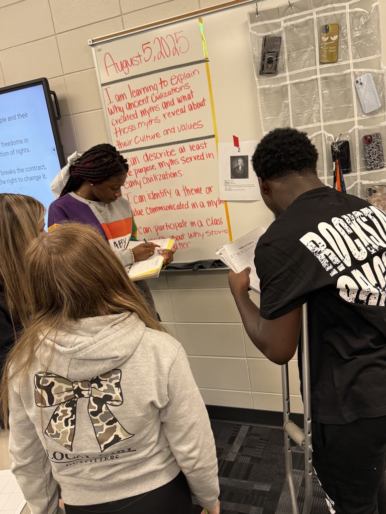📚💡 Our CHS Tigers kicked off the American Government course with an exciting Gallery Walk! 🐅✨ Students explored how Enlightenment Thinkers like John Locke, Thomas Hobbes, Baron de Montesquieu, and Jean-Jacques Rousseau laid the foundation for the values and structure of American society and government.📝  👏 Coach Lanier's class dove into big ideas like natural rights, separation of powers, and the social contract—all while repping that Black & Gold pride! 🖤💛  #ClaxtonTigers #CHSPride #AmericanGovernment #EnlightenmentThinkers #GalleryWalk #LearningInAction #BlackAndGoldStrong