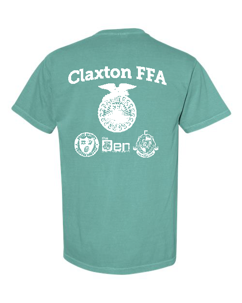 🎉👕 Claxton High School FFA T-Shirt Sale! 👕🎉  Claxton High School FFA is selling Comfort Color T-shirts! 💛💙 If you’d like to grab one of these awesome shirts, please contact Mr. Turner, CHS FFA Advisor, at 📧 dturner@evanscountyschools.org.  📸 Check out the attached pics for the front & back designs! 🗓 Deadline for payment & orders: August 22, 2025  Don’t miss out—show your FFA pride! 🌾🐄🚜  #CHSFFA #ClaxtonHighSchool #FFATshirtSale #ComfortColors #SupportFFA #FFAStyle #EvansCountySchools #SchoolSpirit #OrderNow
