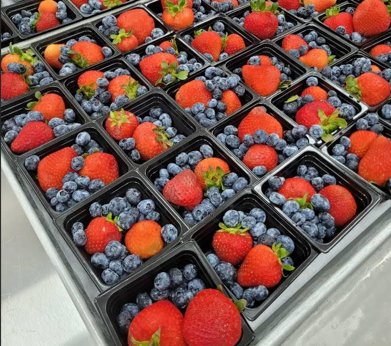 Strawberries and Blueberries