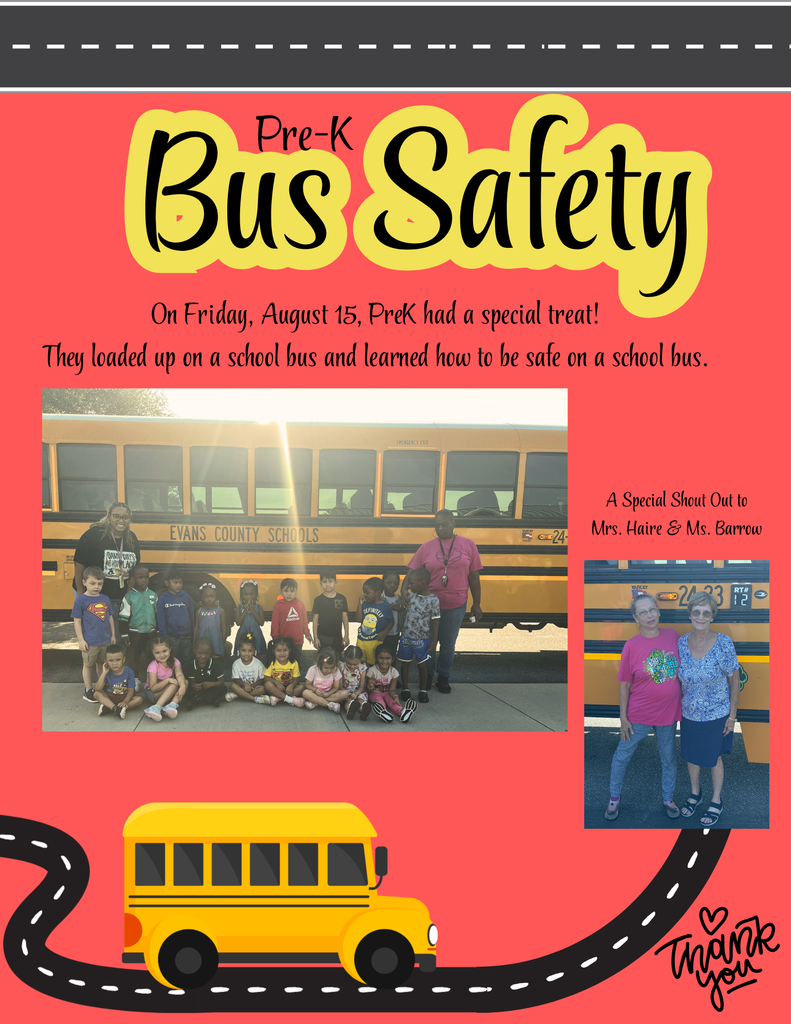 🚌 Pre-K Learns Bus Safety Firsthand! 🚸 On August 15th, our Pre-K students enjoyed a special learning experience. ✨ Ms. Haire and Ms. Barrow visited to teach our students all about bus safety, including what to do in the event of an emergency. Students even had the chance to sit on the bus and practice exiting safely! 🚌👏 We extend our sincere appreciation to our dedicated bus drivers for their commitment to keeping our children safe each day. 💛🙌 #TigerPride #SafetyFirst #ClaxtonElementary #CESStrong