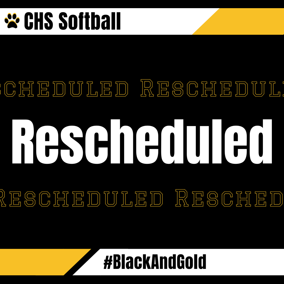 🥎🐅 TIGER SOFTBALL UPDATE 🖤💛  The CHS Varsity Softball game vs. Bryan County, originally scheduled for Thursday, August 21, 2025, has been rescheduled! 📅  📍 New Date: Monday, October 6, 2025 🕠 Time: 5:30PM 📌 Location: Bryan County High School  Let’s pack the stands and cheer on our Lady Tigers as they battle it out on the road! 🐅🔥