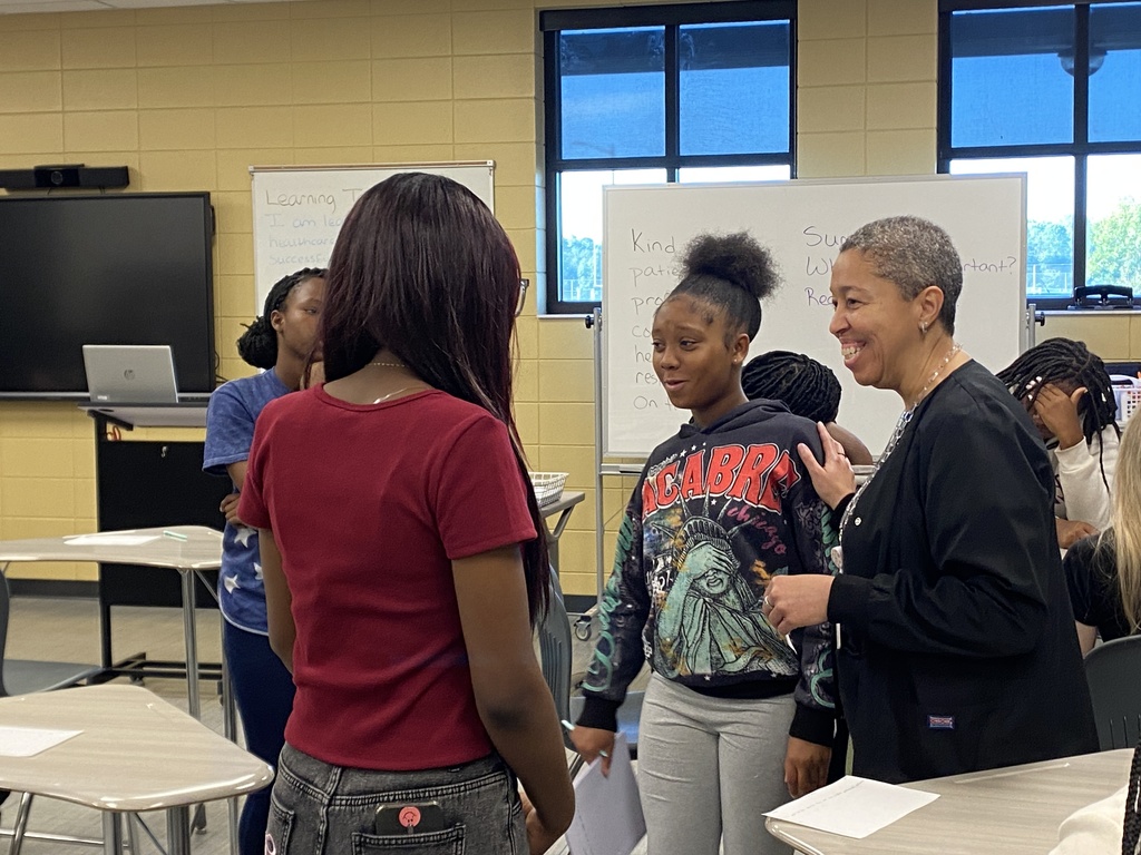 🎉🐅 The newest students in the Healthcare Pathway at The DEN at Claxton High School have been busy identifying the qualities they admire most in their favorite healthcare professionals.  We are proud to share that our very own Healthcare Pathway Instructor, Mrs. LaKeisha Welch, exemplifies those same qualities every single day at The DEN! 💛🖤  Her kindness, dedication, and passion for helping others inspire both students and faculty alike. ✨🙌  Way to go, Tigers! 🐯💛🖤  #TheDEN #ClaxtonHigh #HealthcarePathway #TigerPride #BlackAndGold #FutureHealthcareHeroes