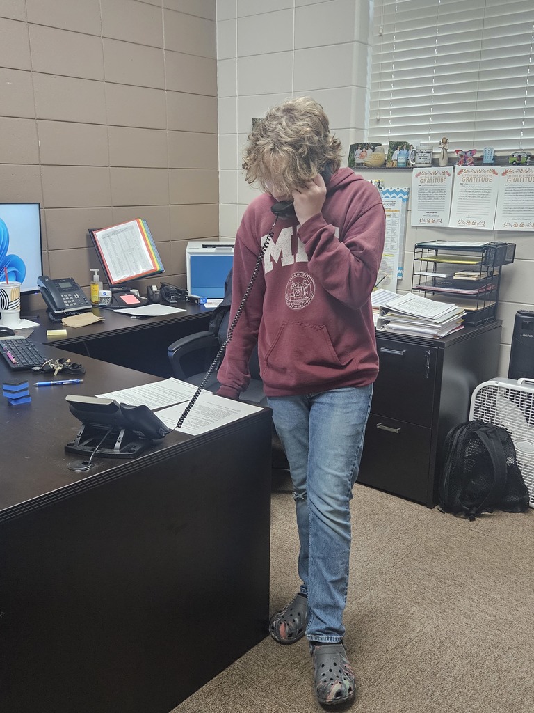 6th grade student leads CMS morning announcements
