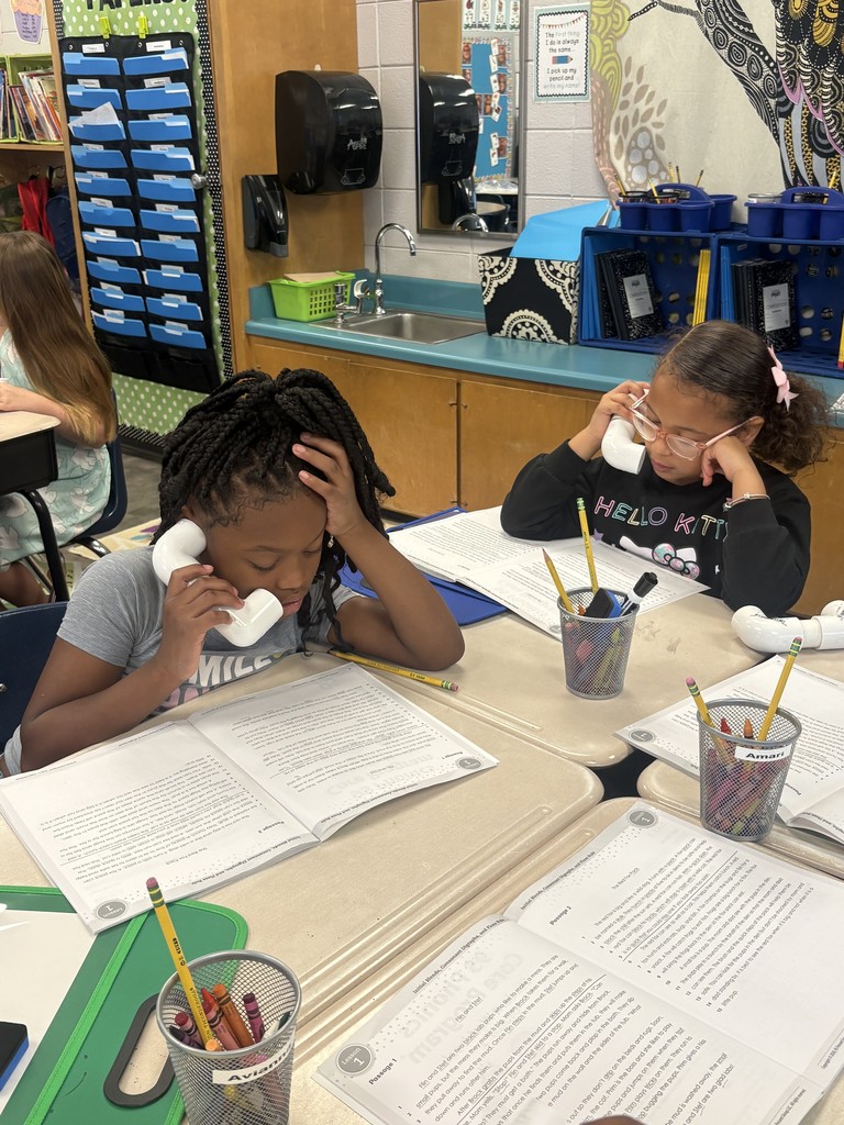 🔍📚 Reading Detectives at Work! 🕵️‍♀️✨  Mrs. Phillips’ class is working hard to boost their reading skills — whether diving into literary stories or searching for text features in nonfiction texts. They are smart detectives, uncovering meaning on every page!