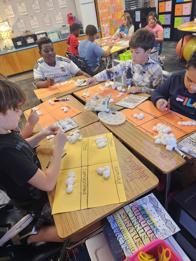 Students working on their cloud project