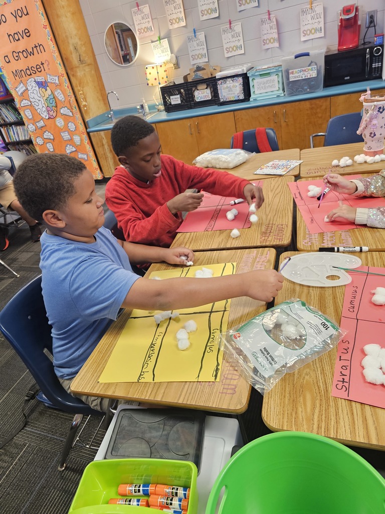 Students working on their cloud project