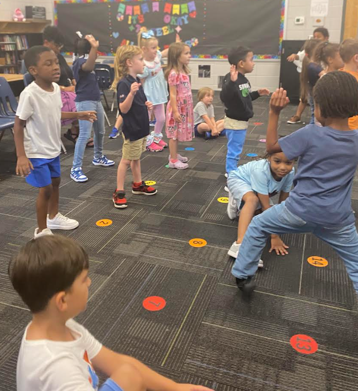 students in drama class