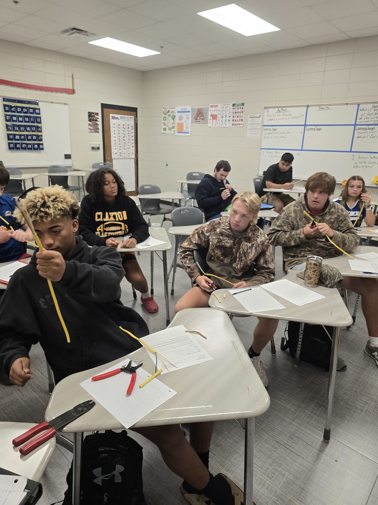 Image showing 🐾 Our Claxton High School Ag Mechanics students are learning valuable hands-on skills by wiring an electrical outlet! ⚡️ This training not only prepares them for future careers but also gives them practical knowledge they can use at home. 🏡💡 Proud of our #ClaxtonTigers showing off their Black 🖤 & Gold 💛 spirit in the shop today! #AgMechanics #TigerPride #SkillsForLife #TheDen
