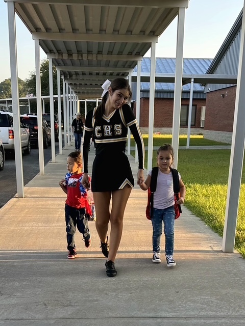 Image showing 📸🐯 We shared previously how the Claxton High School Band and Cheerleaders teamed up with Claxton Elementary staff to welcome students on Friday, September 12, 2025. Here are a few more snapshots of that Tiger pride in action! 💛🖤 Thank you to everyone who helped make the morning so special—our schools shine brightest when we come together. ✨ #RestoreTheRoar #TigerPride #BlackAndGold #ClaxtonStrong