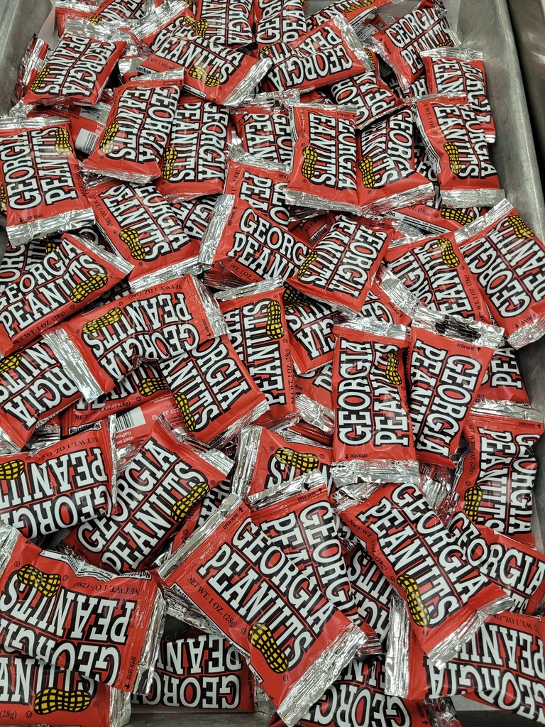 Bags of Georgia Peanuts were served to students today!