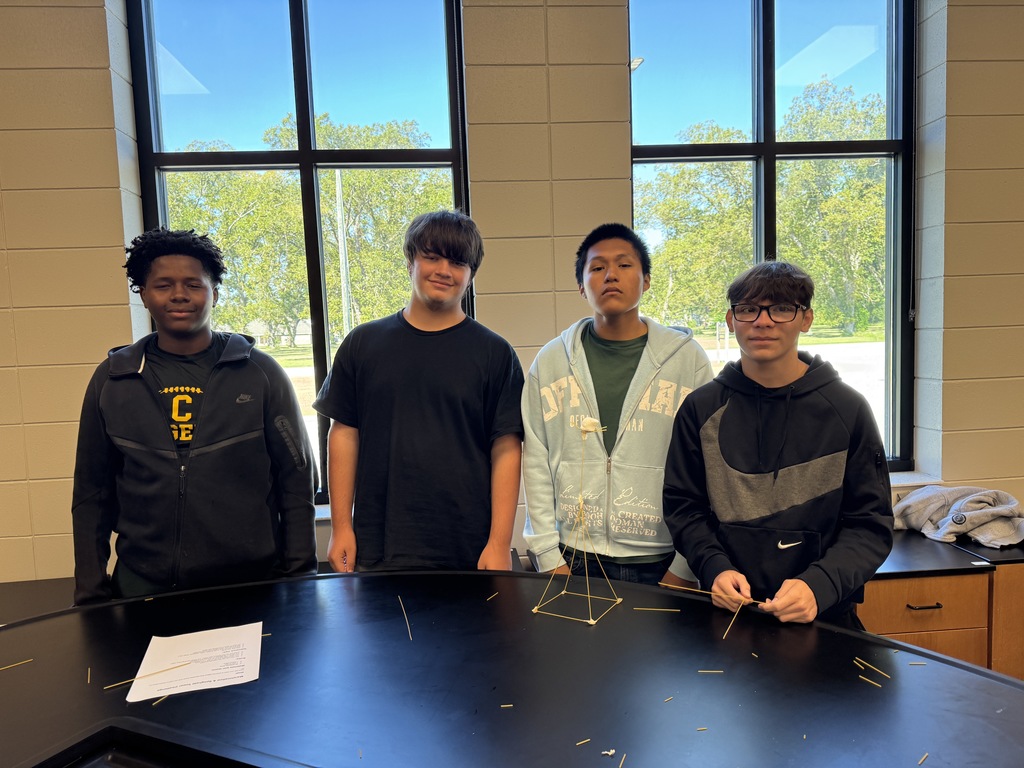 Image showing 🌟 Students in Mrs. Hendrix’s High School Transition class put their employability skills to the test with the Spaghetti & Marshmallow Tower Challenge! 🍝✨ This hands-on activity focused on teamwork, problem-solving, and communication—key skills that prepare our students for success beyond the classroom. 💡🙌 #TigerPride #EmployabilitySkills #Teamwork #TheDen