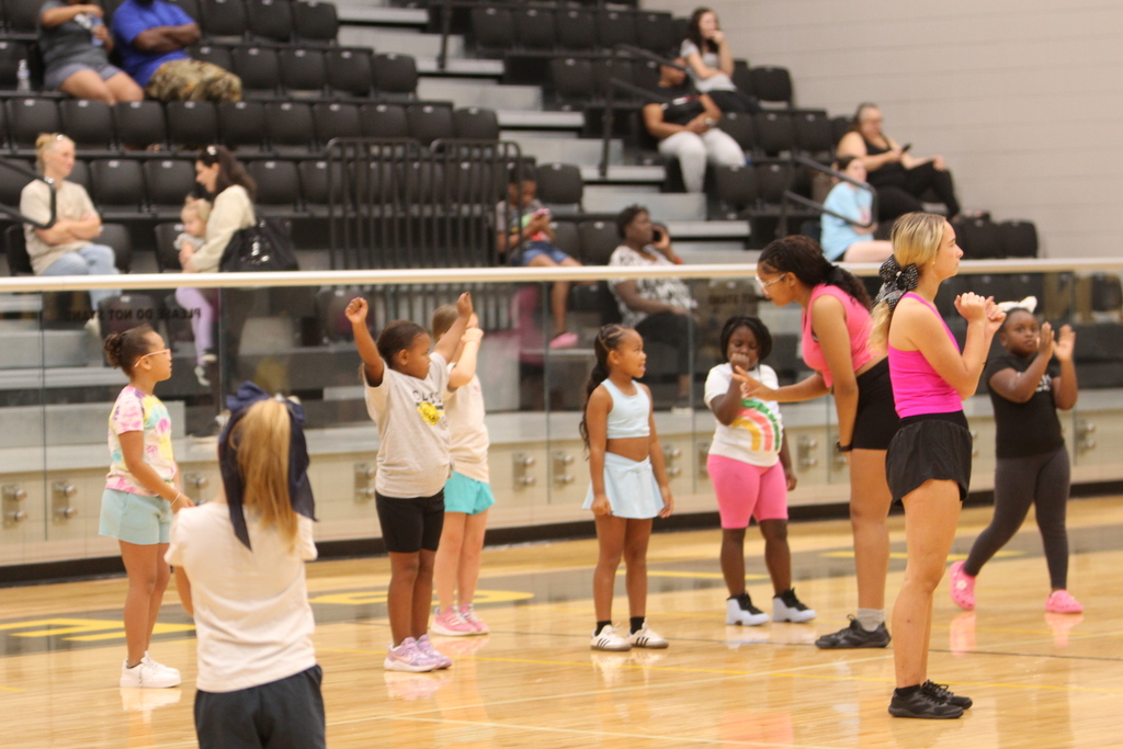 Image showing 🎉🐯 On Saturday, September 20th, 47 amazing Pre-K through 5th grade students joined the CHS football cheerleaders for the Annual Mini Cheer Camp! 💛🖤  OurTiger cubs learned the pre-game routine they’ll perform for our community at the Friday, September 26th football game against Bryan County. 🙌 They also discovered how to stunt, mastered what it means to show attention, and most importantly—how to bring spirit! 🎶✨  This energetic group of Tiger cubs truly understands what it means to Restore the Roar! 🐯🔥  📣 Come out to Tigertown on Friday, September 26th to support our Tiger Cubs as they perform alongside our Varsity Cheerleaders during pre-game! Let’s show them what Black & Gold pride is all about! 💛🖤  #RestoreTheRoar #TigerPride #ClaxtonTigers #FutureTigers #BlackAndGold #TigerSpirit 🐯🎉📣