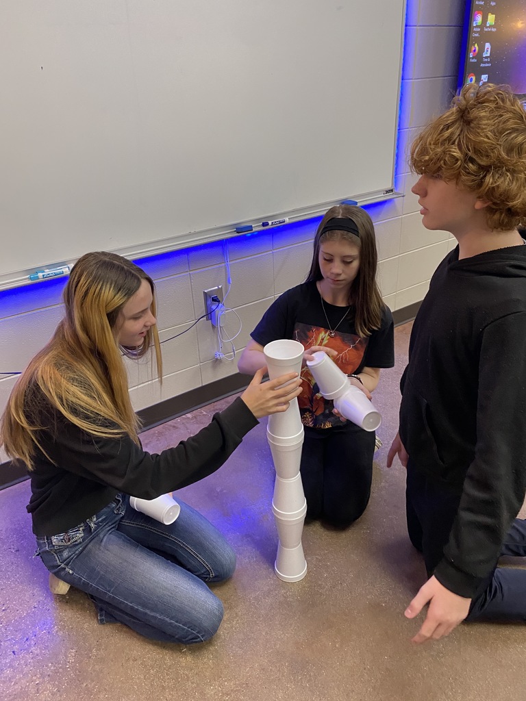 Hands-on Math Fun...Using cups to guess teacher's height