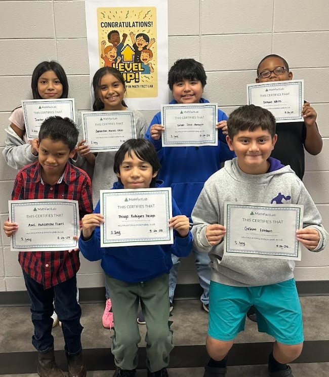 5th grade math students