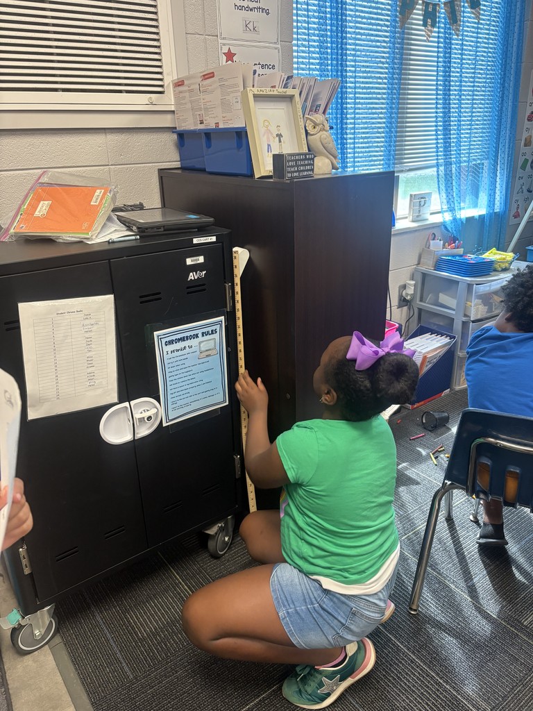 2nd graders measuring