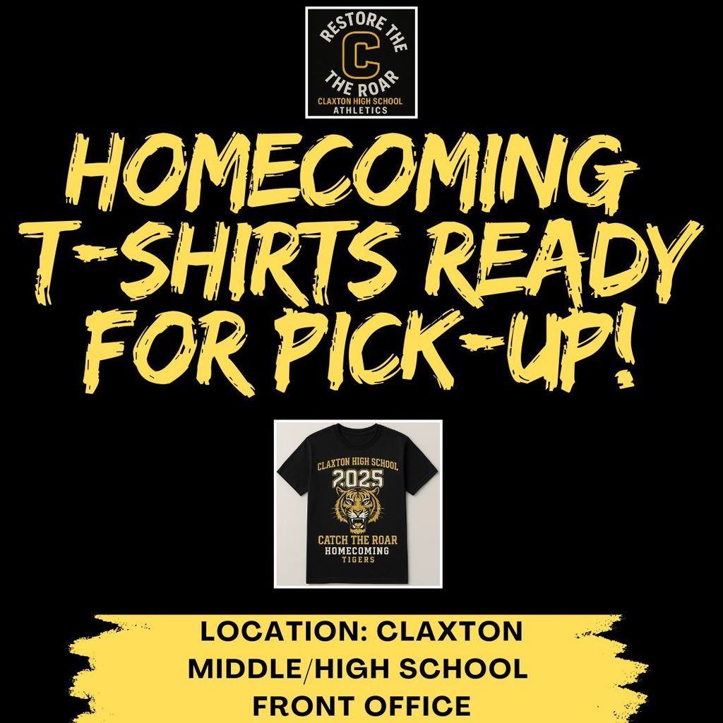 HOMECOMING TSHIRT PICK UP