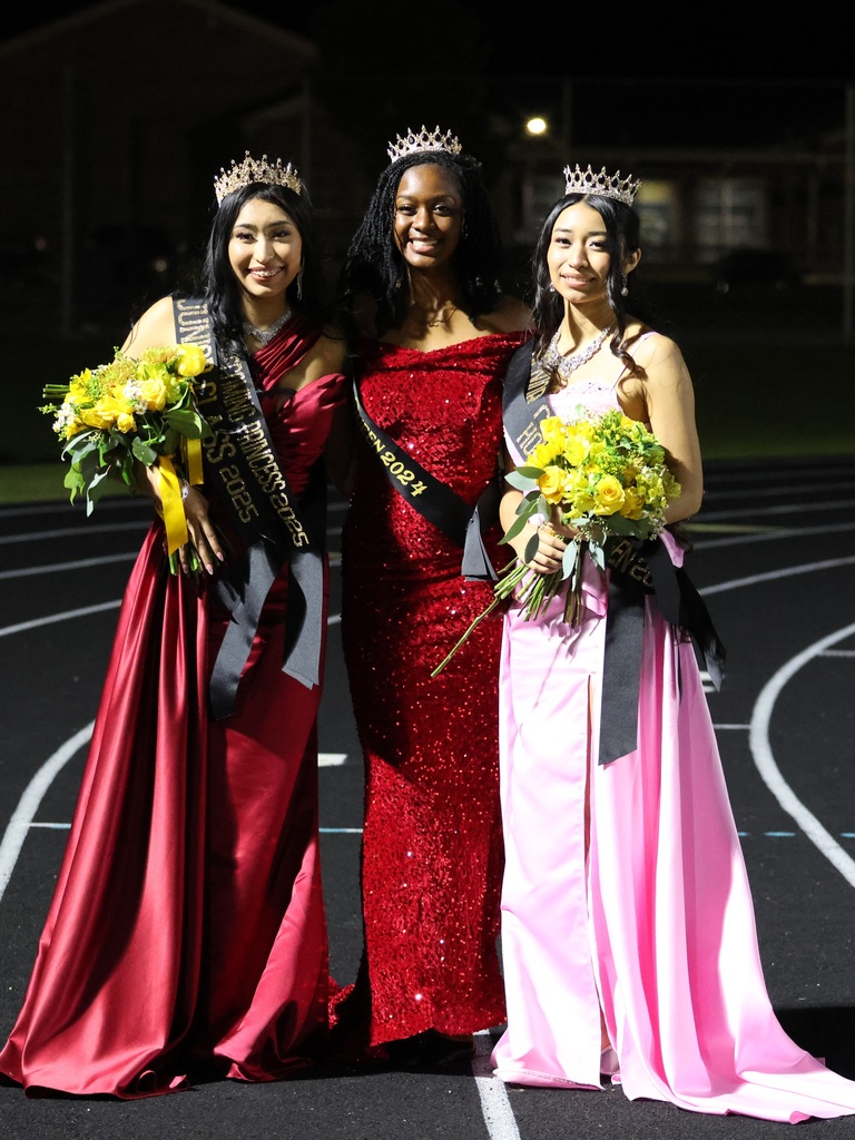 Image showing 🎉🏈 Homecoming Royalty 2025! 👑💛🖤  On Friday, October 10, 2025, during the cool and windy halftime of the Tigers v. Savannah High football game, senior Rosacela Estrada Silva was crowned the 2025 CHS Homecoming Queen, and her sister, junior Samantha Estrada Silva, was crowned Homecoming Princess! 👸👑  The Queen and Princess are the proud daughters of Teresa Silva and Pedro Estrada. Rosacela was escorted by her father, Pedro, and Samantha was escorted by her mother, Teresa. 💐 Trinity Lavant, the 2024 Homecoming Queen and current Georgia Southern University student, assisted in crowning her successors. 💛💙  ✨ Homecoming Court Members ✨ 👩‍🎓 Seniors: Kamryn Carter, Ansley Crosby, Gaby Francis, Jayda Jordan, Brianna Pittman 👩‍🎓 Juniors: Maci Eason, Abi Kirkland, Heydy Roblero-Ramos, Jakyla Williams 👩‍🎓 Sophomores: Anahi Dominguez, Angel Smith 👩‍🎓 Freshmen: Irie Battle, La’Lanee Fields  During the Pep Rally on Friday afternoon, Jeremy Rogers was crowned Homecoming King, and Brody Dillard was crowned Homecoming Prince! 🤴👑  👏 A big Tiger thank-you to everyone who made Homecoming Week 2025 such a success — our faculty, staff, students, community partners, and Evans County Schools alumni. Thank you for showing your Tiger Pride and helping us Paint the Town Black and Gold! 🐅🖤💛  #CHSHomecoming2025 #TigerPride #GoTigers #BlackAndGold #ClaxtonHigh #HomecomingRoyalty #WeAreEvansCounty #TigersForever #CommunityStrong